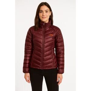 The North Face Flare Full Zip 550-Down Filled Women S Winter Packable Jacket Red